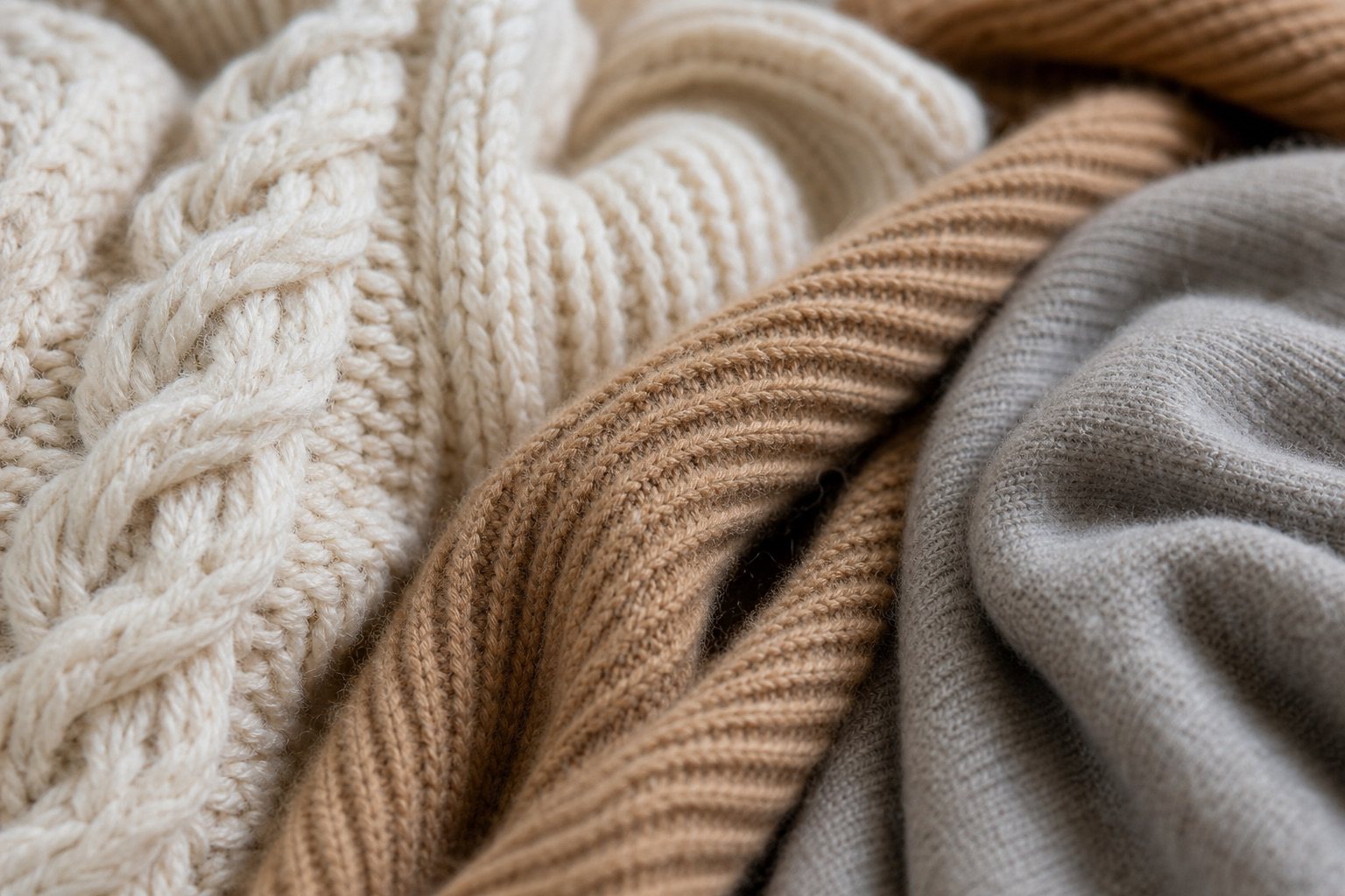Macro of knit texture