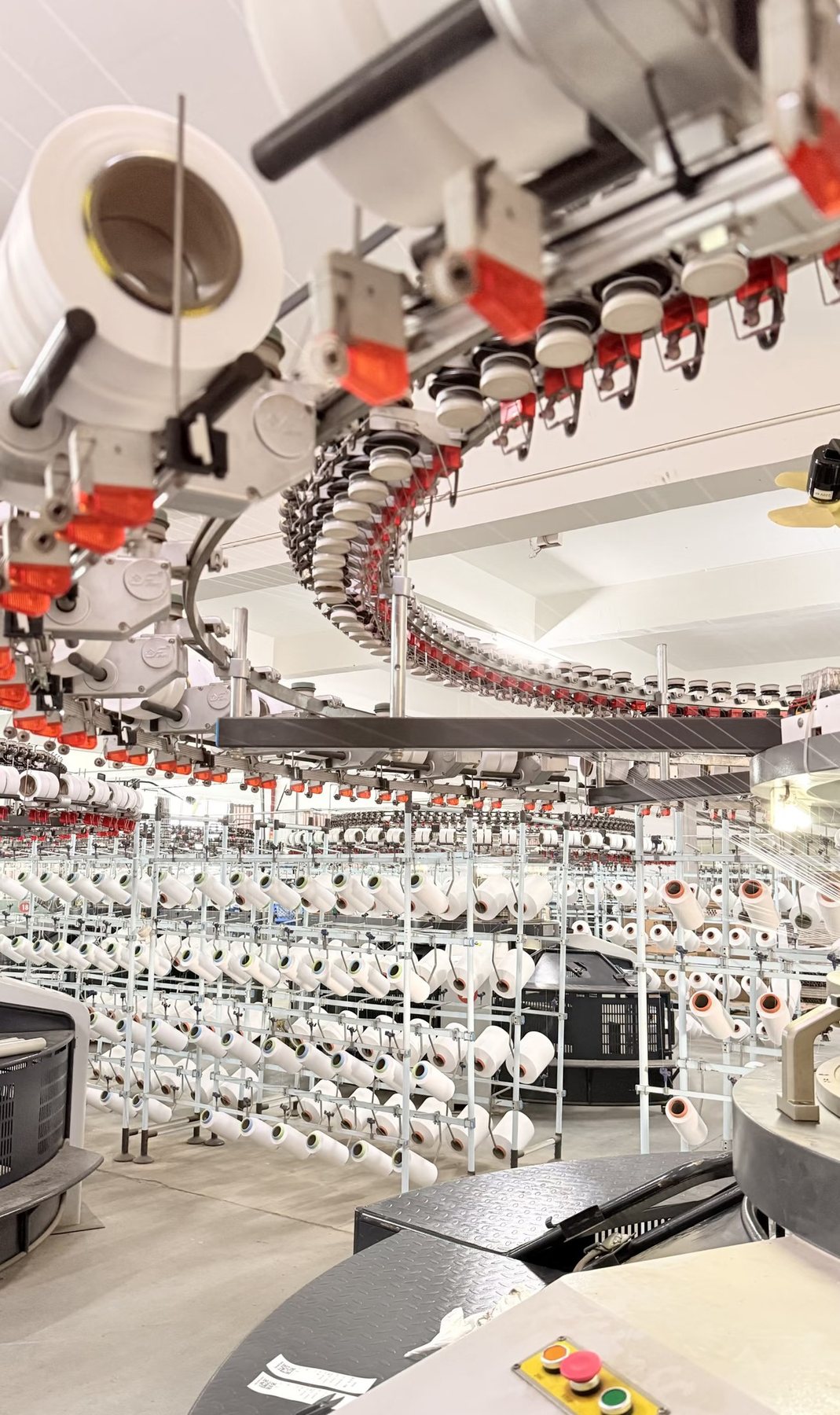 Computerized knitting machine detail