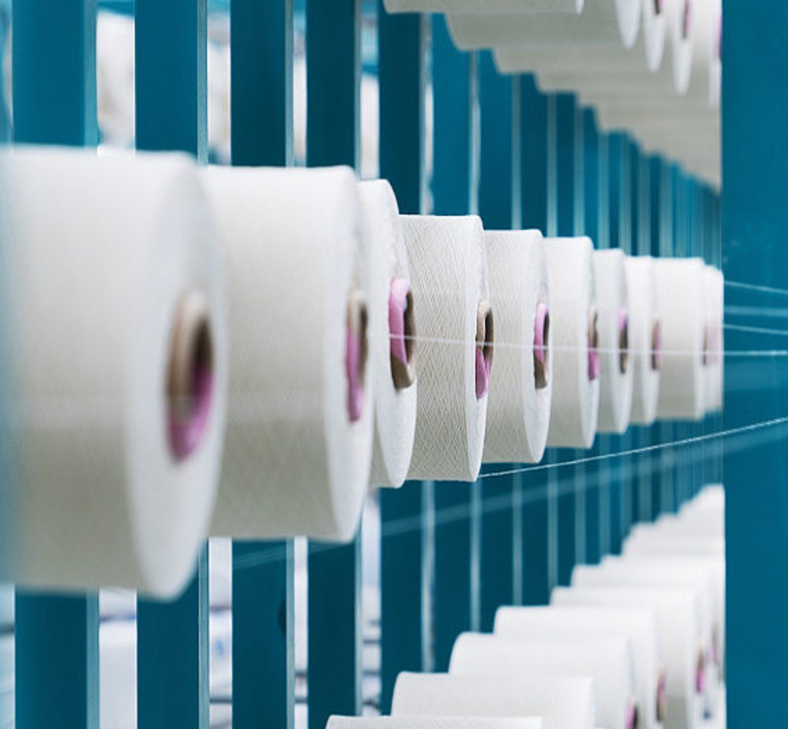 Clean yarn line for knitwear production