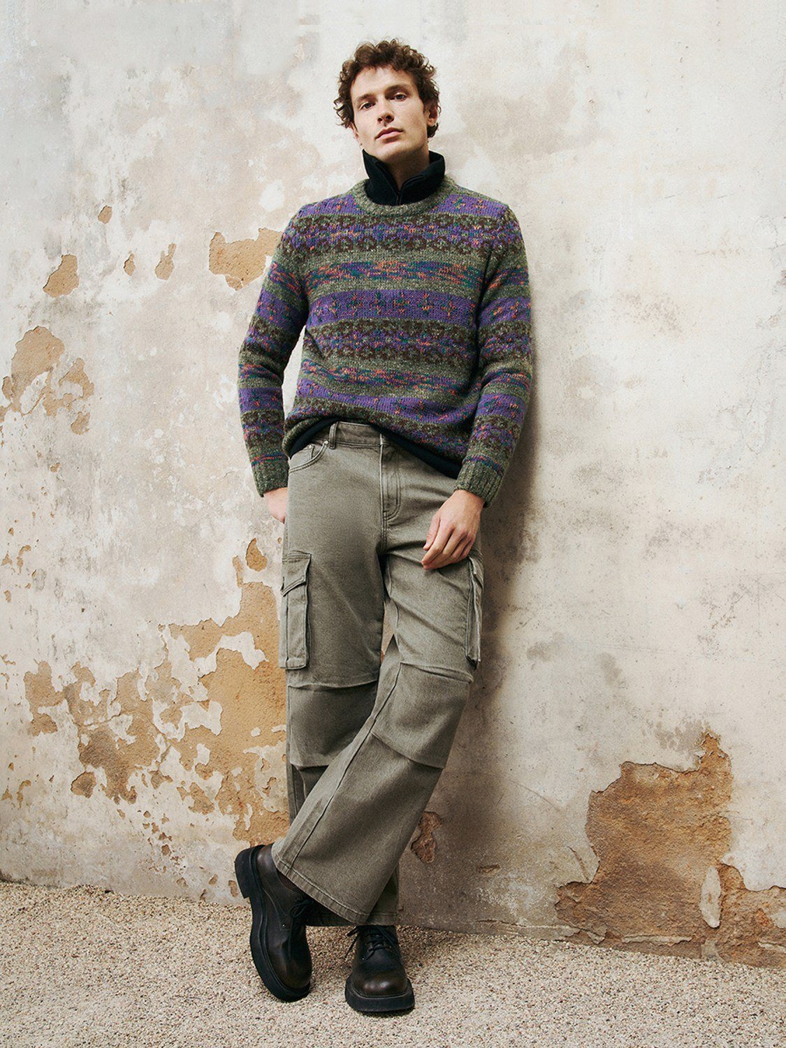 Men's jacquard sweater