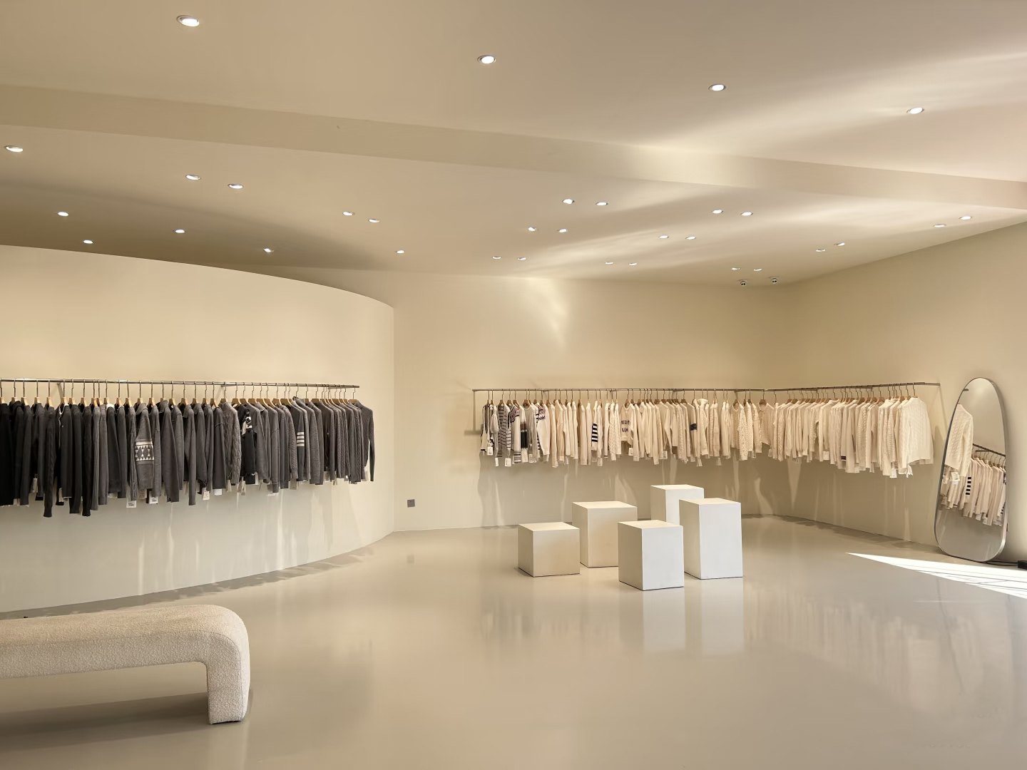 East WoolWorks showroom with knitwear displays